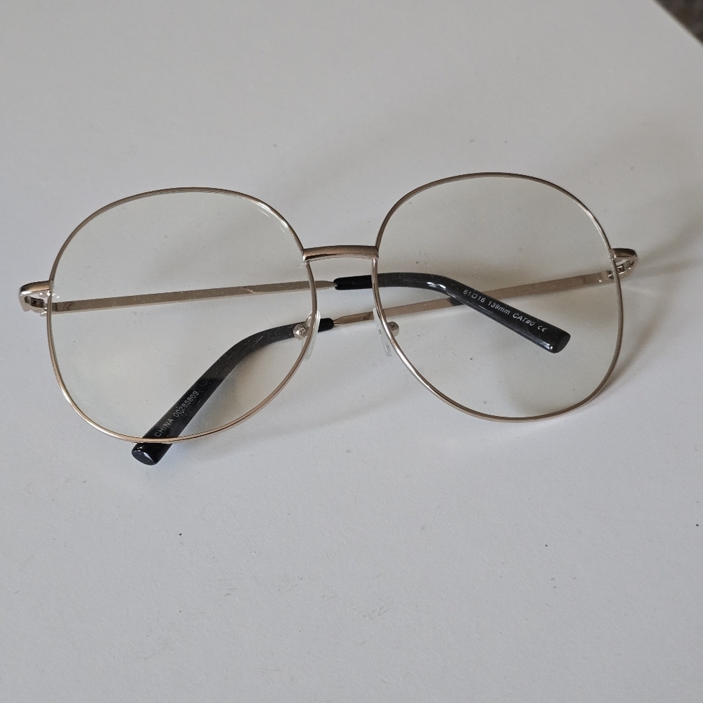 Vintage Elegant Gold Frame Women's Glasses